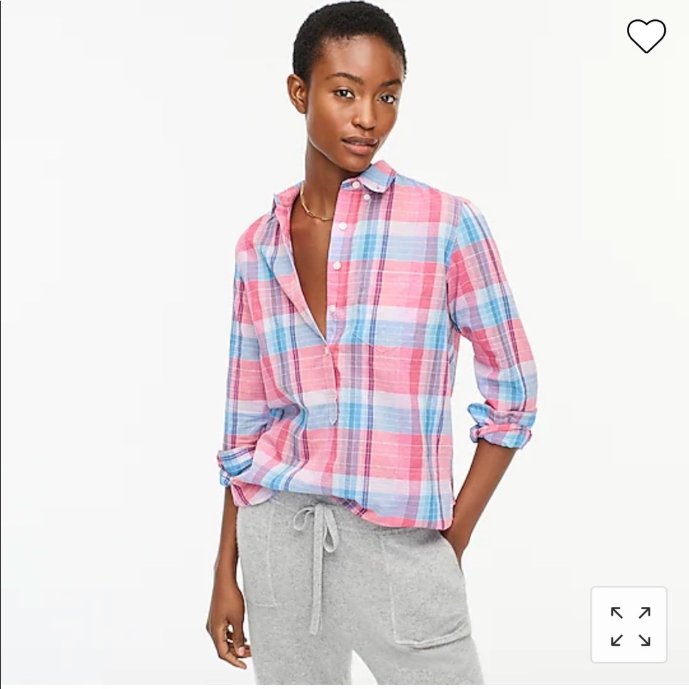 J. Crew check shirt